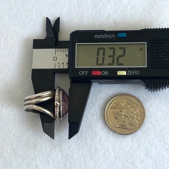 Sterling Silver 925 Jay King DTR Oval Faceted Dyed Quartz Triple Band Ring 6.5 - Picture 15 of 16